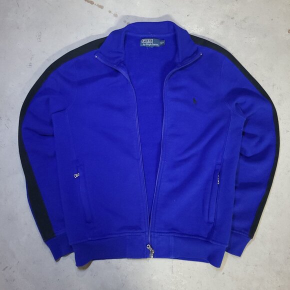 Polo Ralph Lauren Blue Zip-Up with Black accent! - Picture 1 of 4